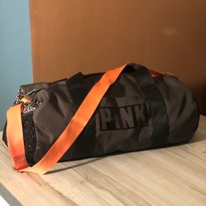 PINK Olive Green Gym Bag